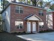 Side view of the front of townhouse